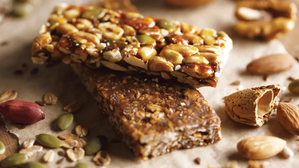Functional bars illustrating moisture retention and texture stability